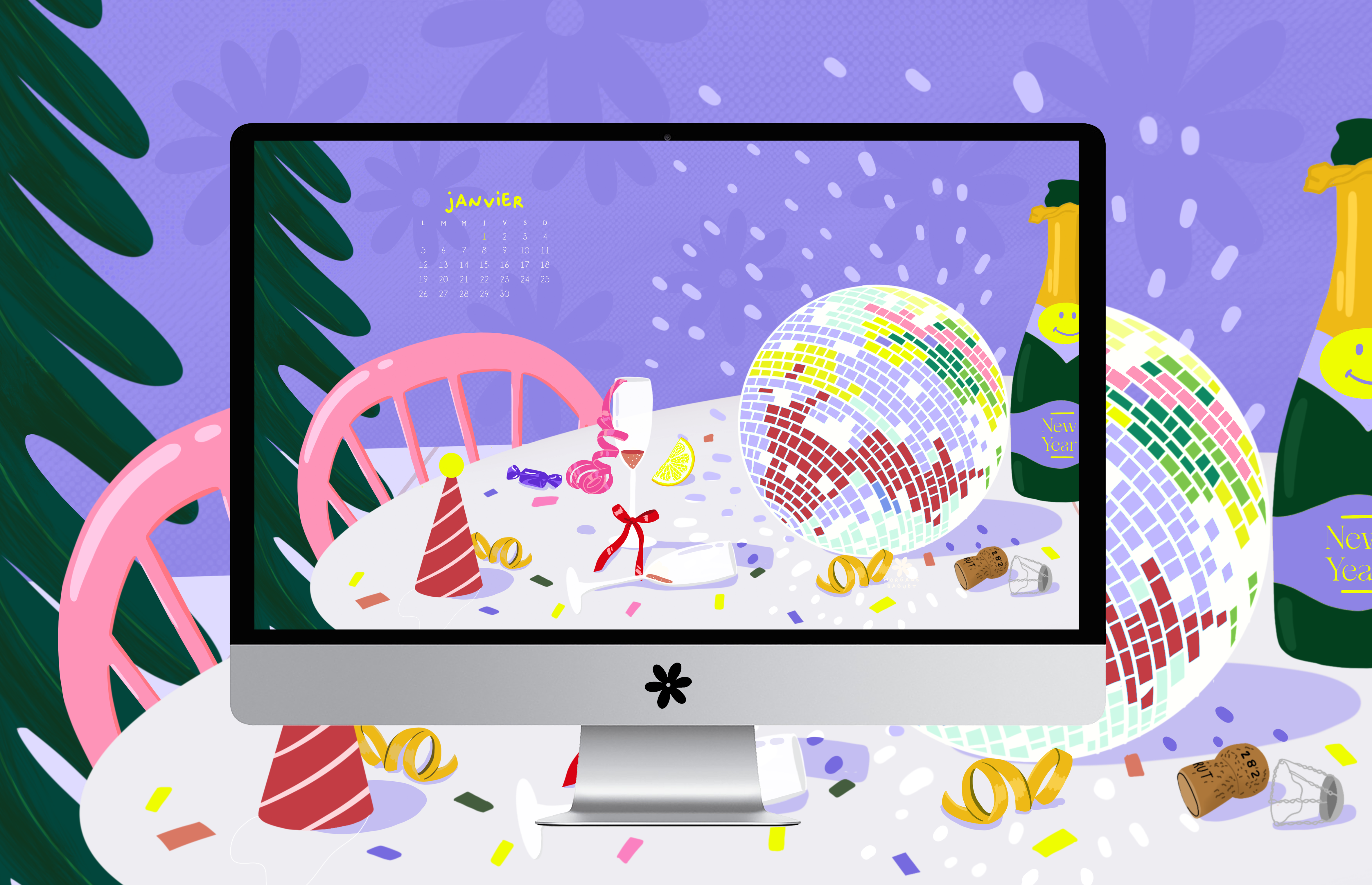 Fonds d&rsquo;écran de janvier 2026 – BONNE ANNÉE!